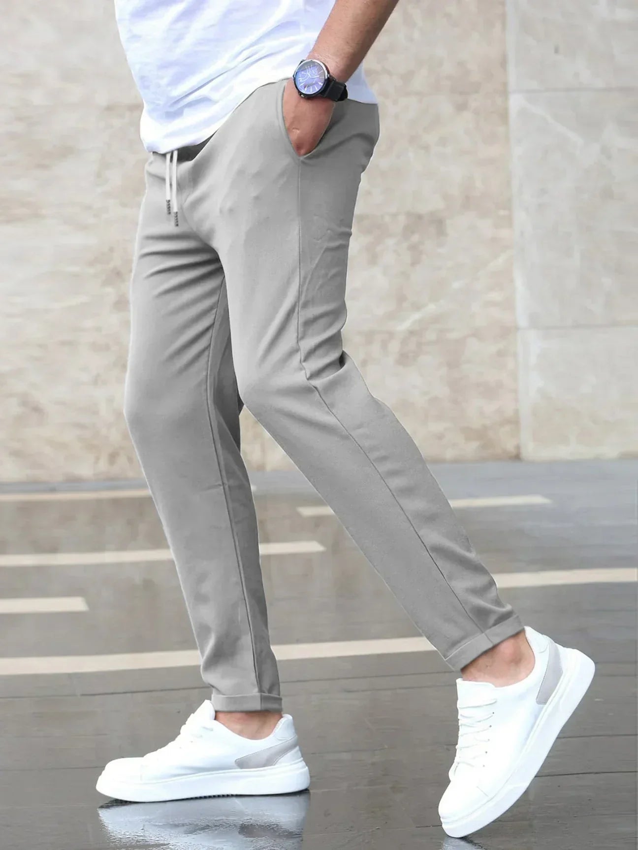 Luc | Pantalon Stretch Élégant – Confort et Style Haut de Gamme
