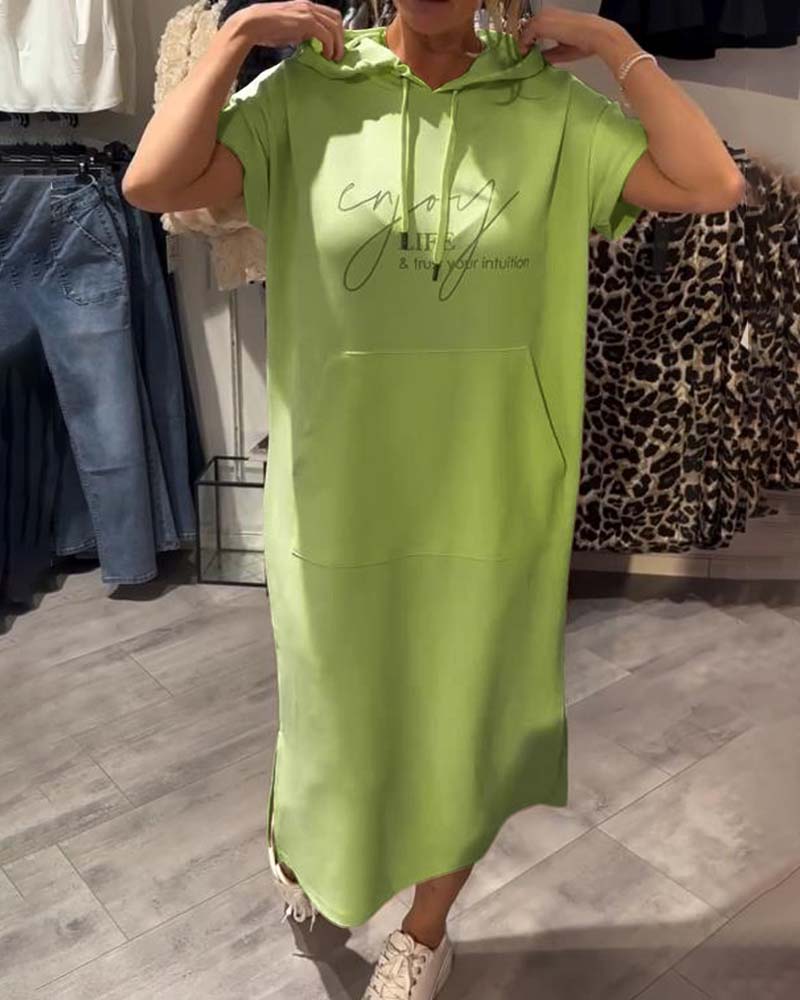 Élodie™ | Robe sweat à capuche casual