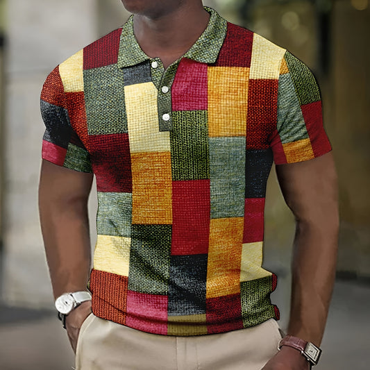 Adrien™ Polo multicolore au style moderne
